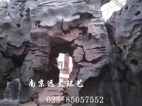 主題餐廳人造假山景觀