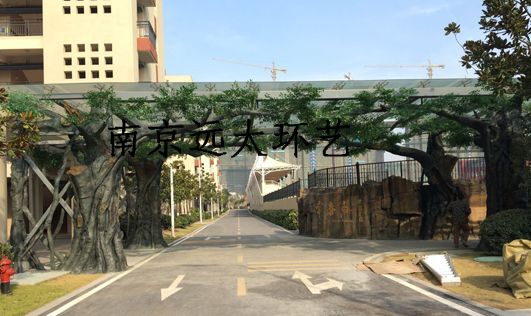 鎮(zhèn)江市句容市碧桂園學(xué)校水泥直塑景觀工程